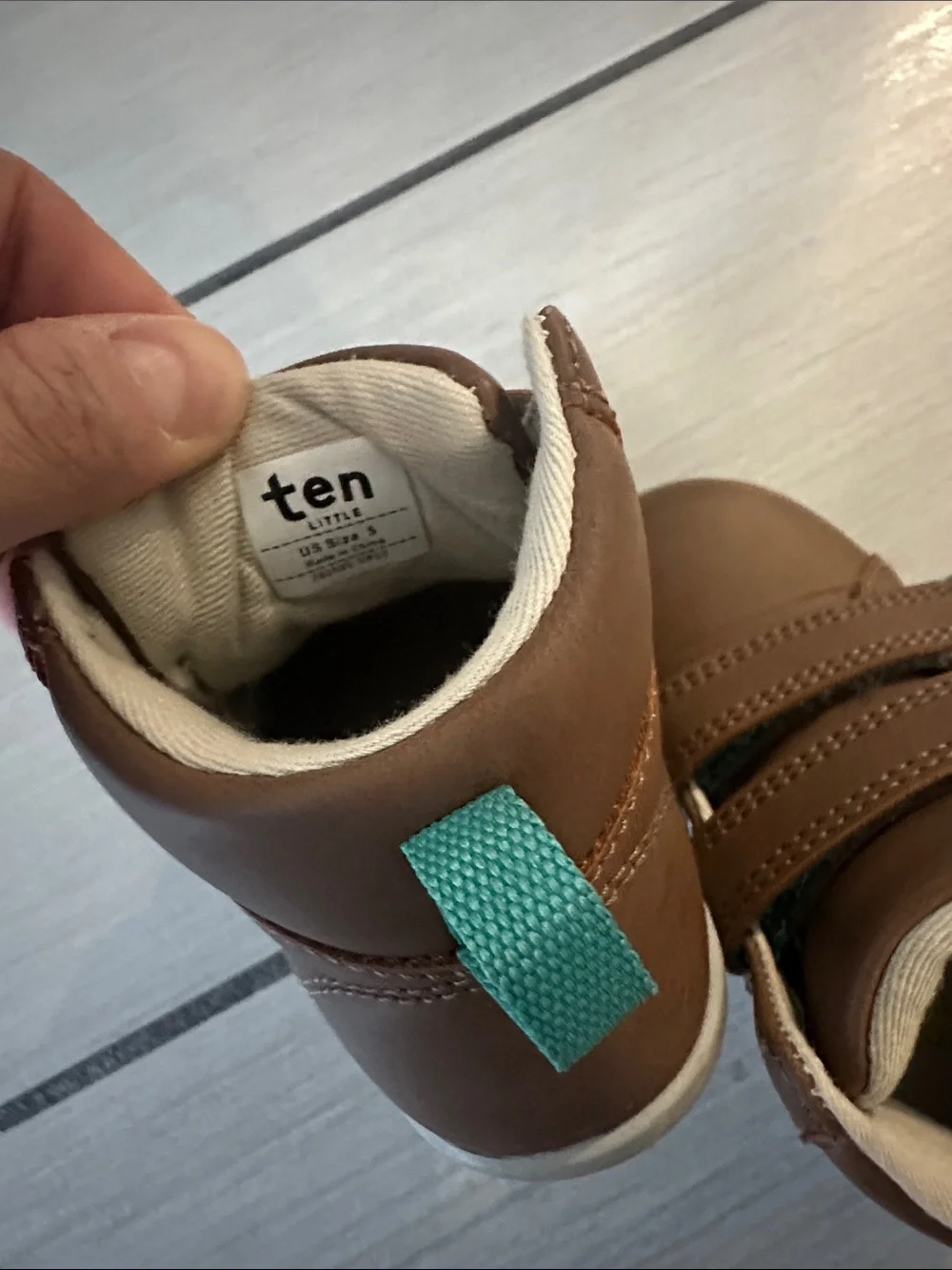 Toddler Brown Hook-and-Loop Walker Shoes